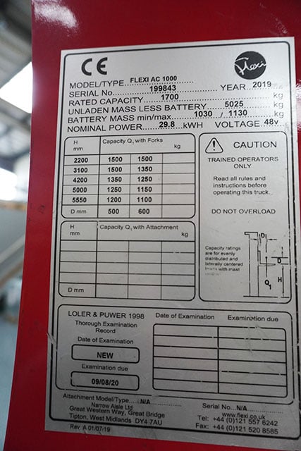 Flexi AC 1000 Articulated Forklift